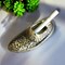 Ashtray German Silver Shoe Shape Ash Tray Tabletop Cigarette Ashtrays for Outdoor, Indoor, Home, Office, and Restaurant Use - Patio Desktop Decor Cigar Ash Holder Gift for Smokers Men Women